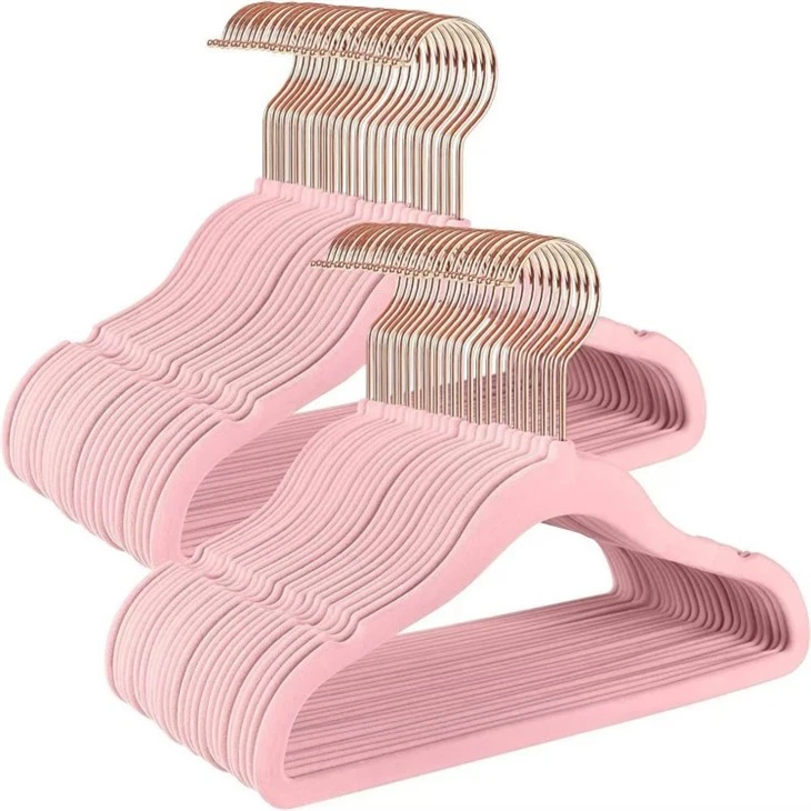 rose gold hangers velvet wholesale velvet hangers