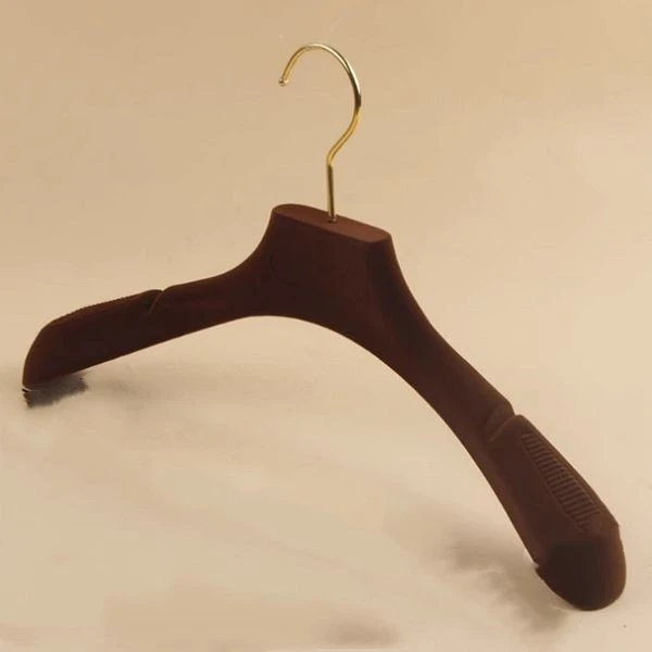 gold hook velvet hangers velvet suit hangers(001)