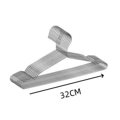 Sivi metalni vješalice